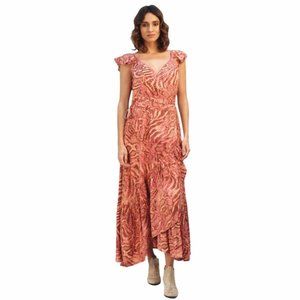 Z&L Europe Taylor Pink Boho Maxi Dress Size Small - New